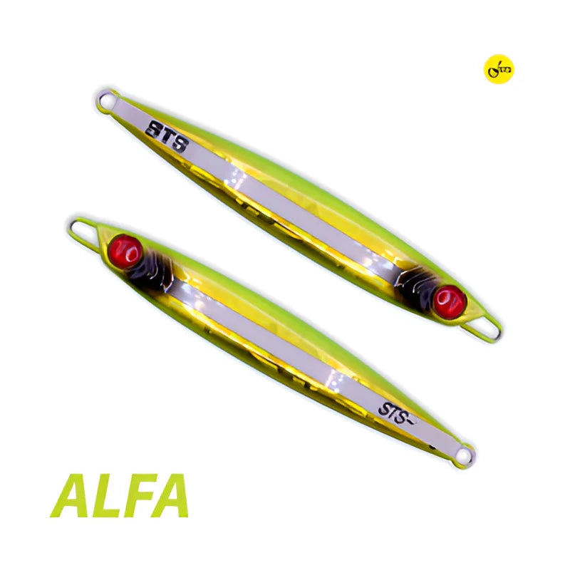 Sts Alfa Jigs - Metal Jig - LEMON WITH LINE, 100G