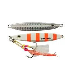 Sts Hanla Jigs - Metal Jig - ORANGE ZEBRA, 60G