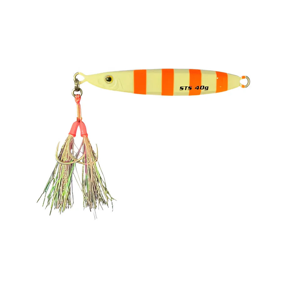 Sts Hanla Jigs - Metal Jig - ORANGE ZEBRA, 40G