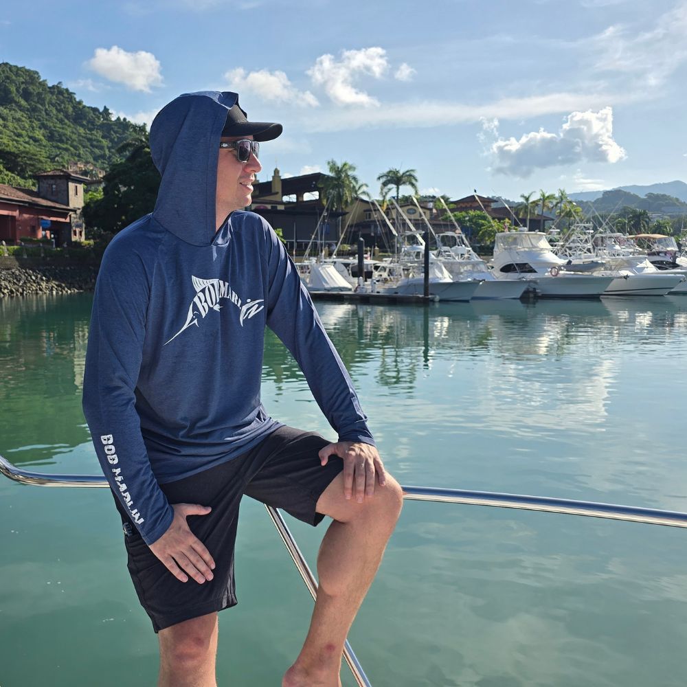 Bob Marlin Cationic Performance Hoody Night Blue