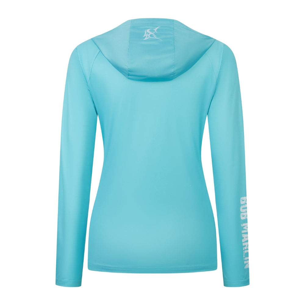 Bob Marlin Women's Performance Hoody BM Aqua
