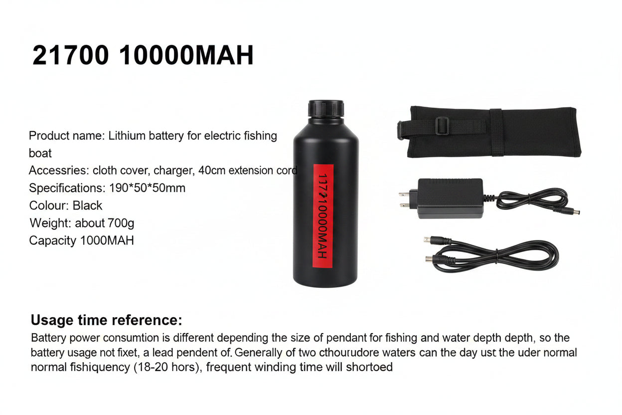 Elitefishin Shop Electric Fishing Reel Battery Pack 14.8V Lithium Battery with Charger & Carry Bag (view 2 of 4)