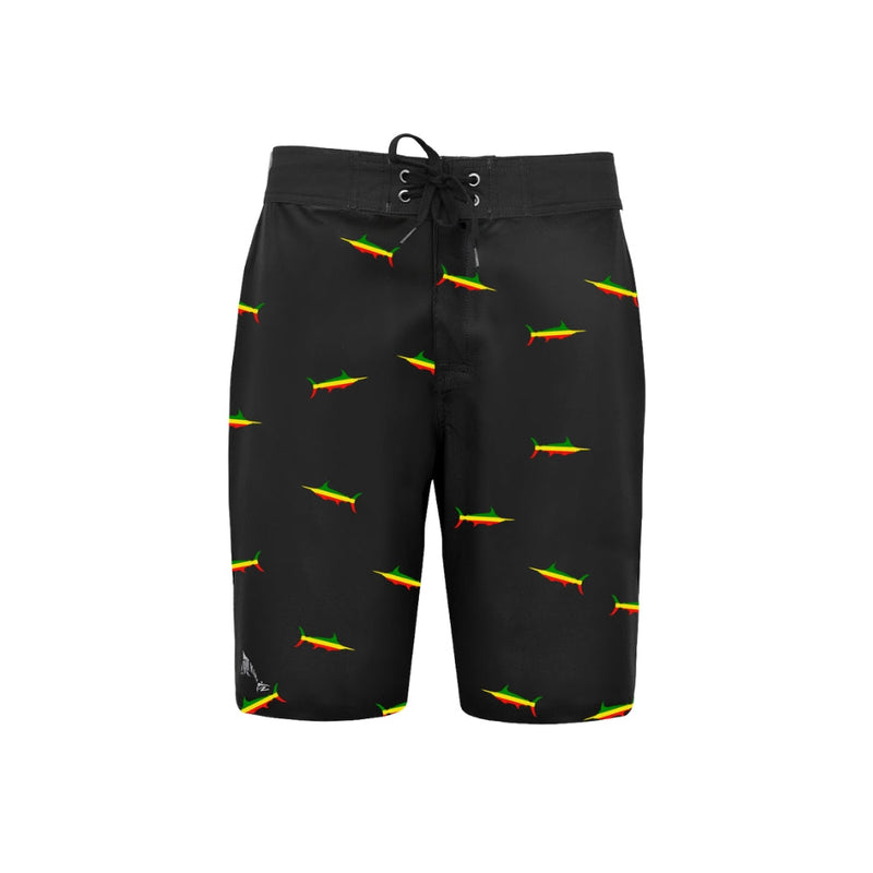 Bob Marlin Board Shorts Rasta Marlin