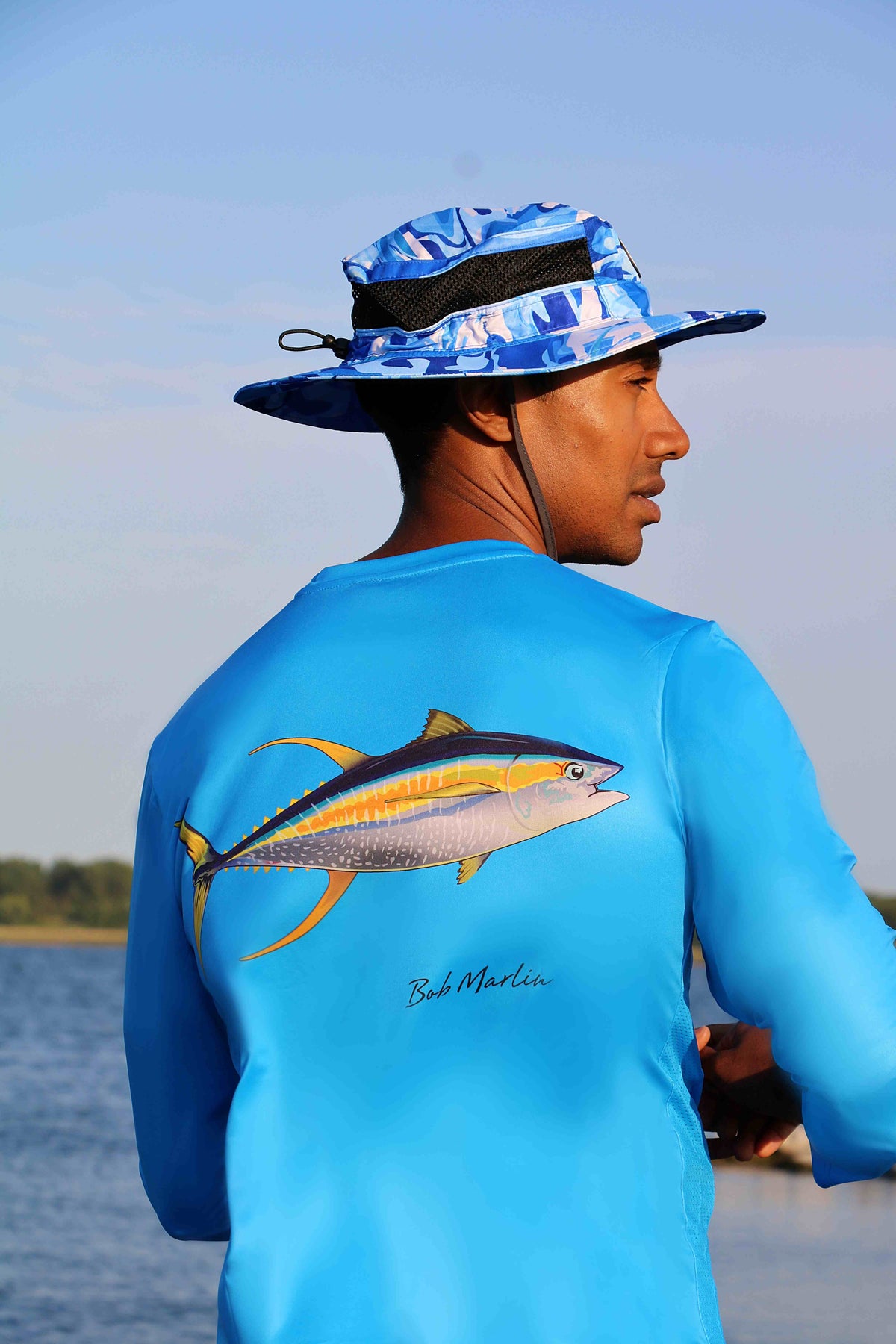 Bob Marlin Performance Shirt Natty Tuna Blue (view 2 of 3)