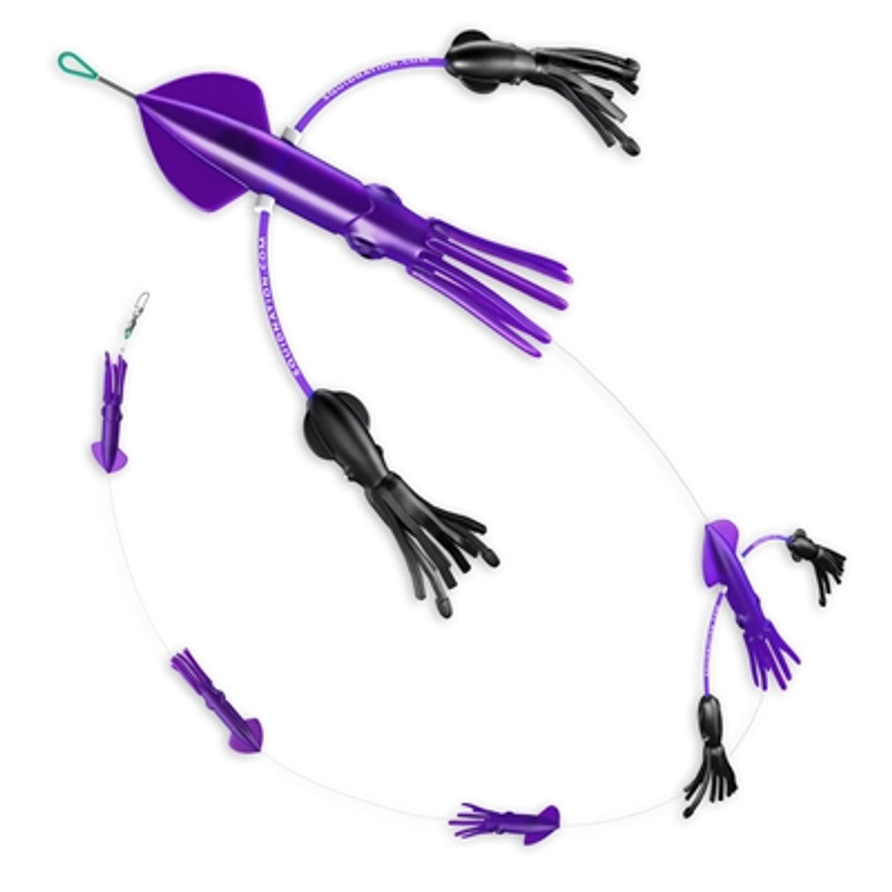 Squid Nation Billfish Edition Flippy Floppy Purple Crunch – premium trolling lure for offshore big game fishing