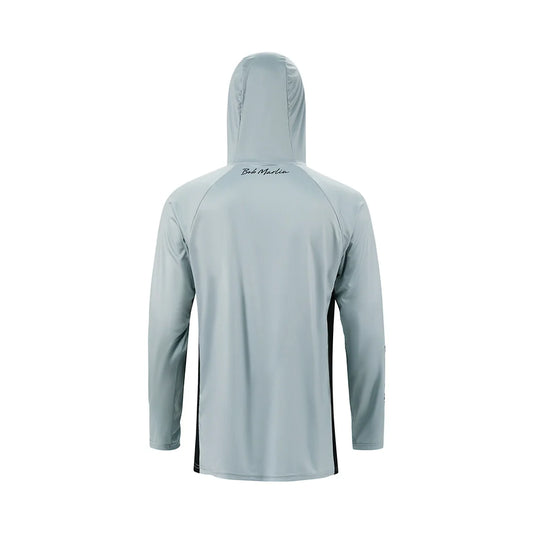 هودي عالي الأداء مع قناع وجه مدمج BM Grey