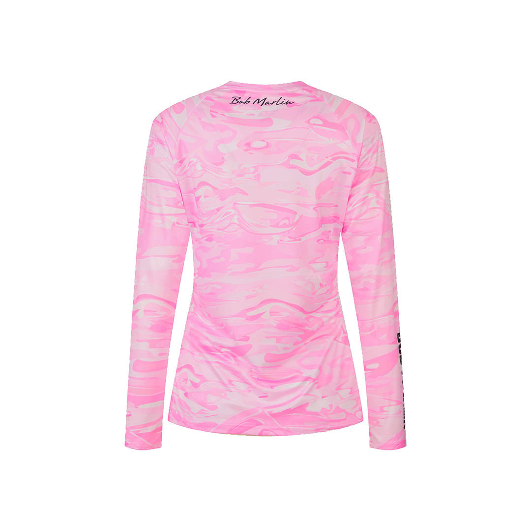 Bob Marlin Women's Performance Shirt Pink Storm (view 3 of 3)