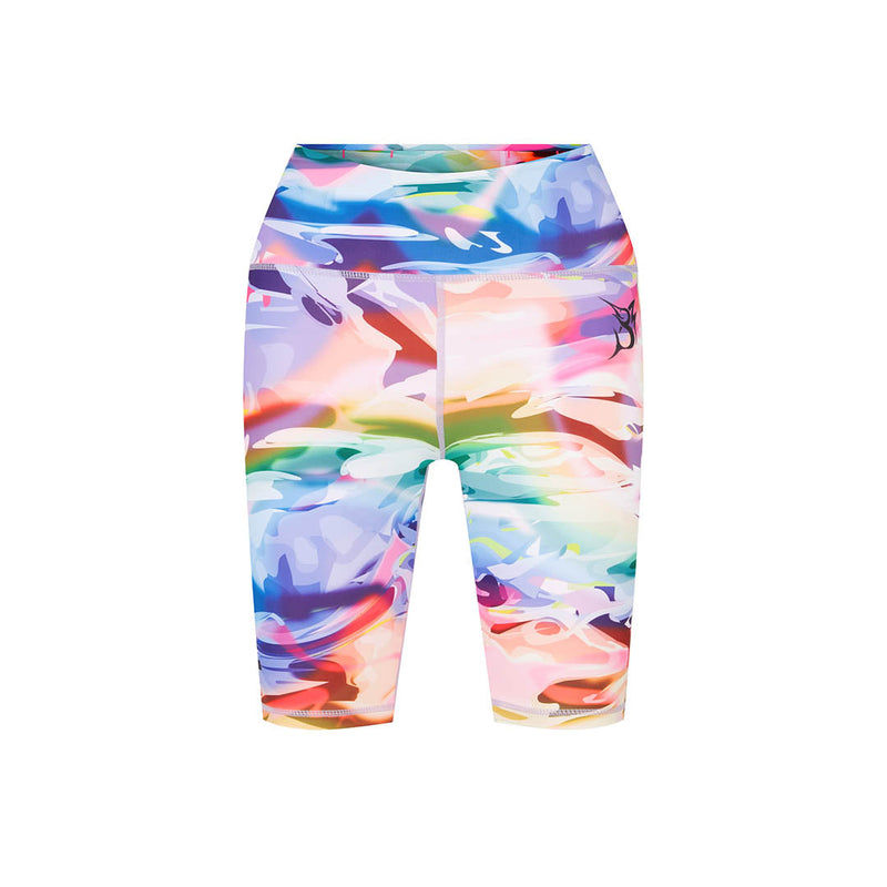 Bob Marlin Women's Recycled Short Leggings Prism Storm – Performance fishing apparel designed for sun protection, comfort, and offshore durability.