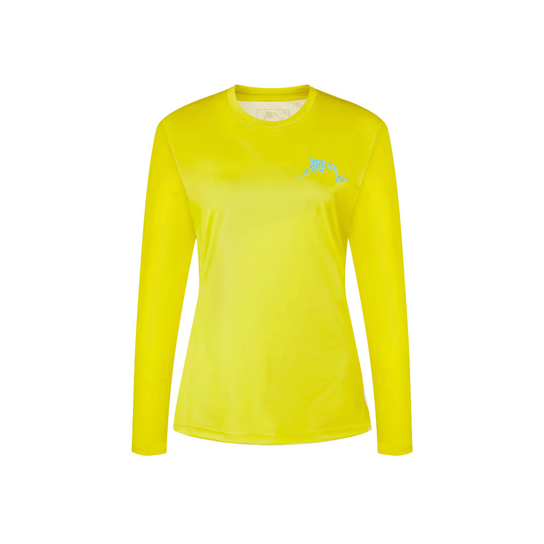 Bob Marlin Women's Performance Shirt Ocean Marlin Yellow (view 2 of 3)