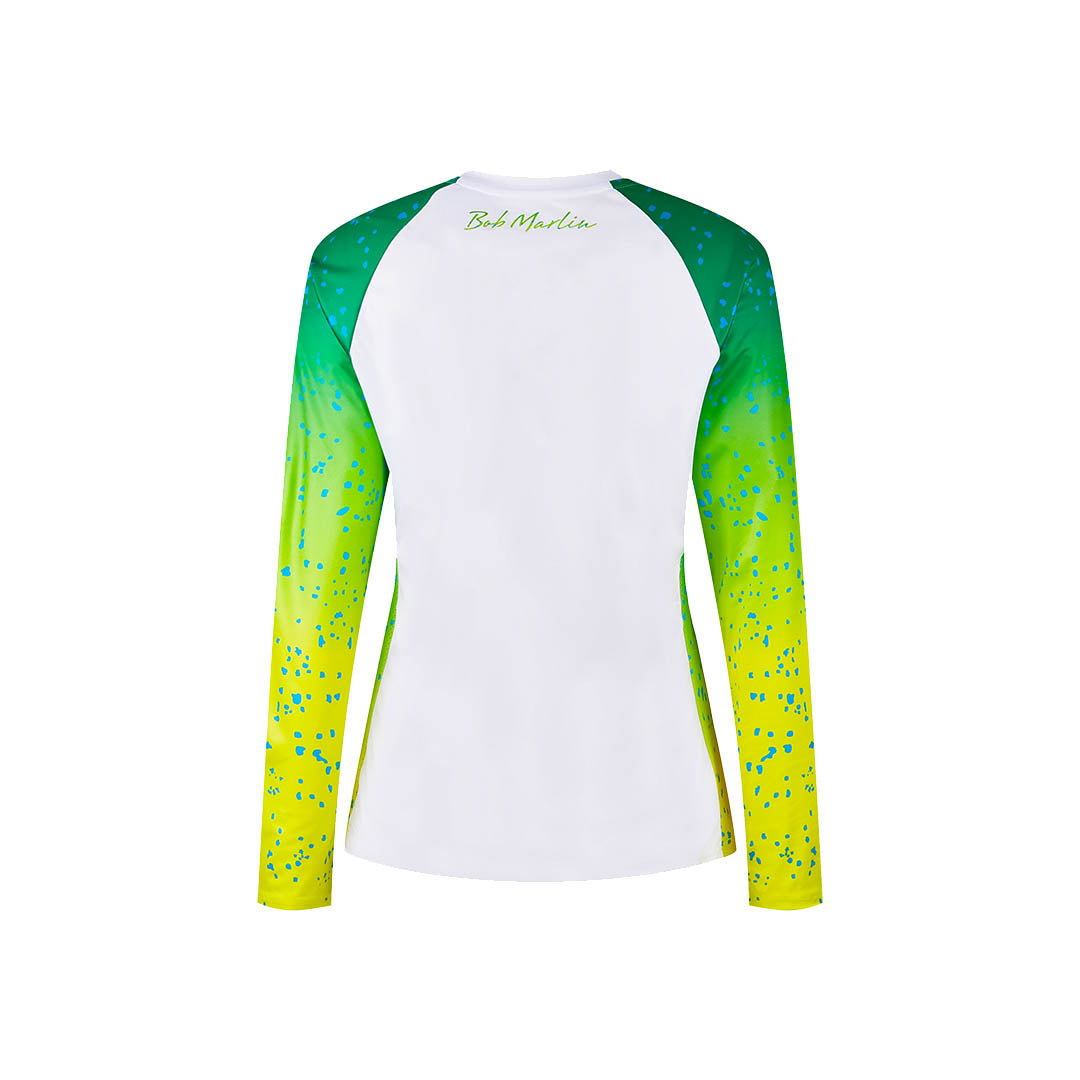 Bob Marlin Women's Performance Shirt Bob Mahi White - XL