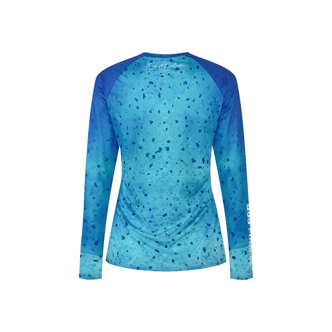 Bob Marlin Women's Performance Shirt Bob Mahi Blue - XL