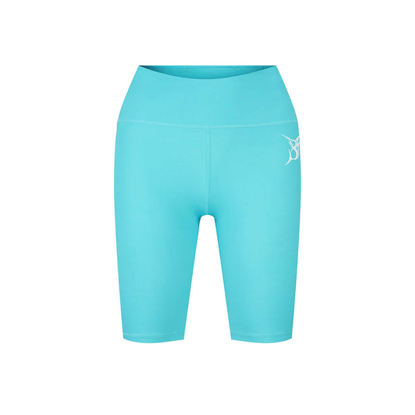 Bob Marlin Women's Recycled Short Leggings Aqua – Performance fishing apparel designed for sun protection, comfort, and offshore durability.