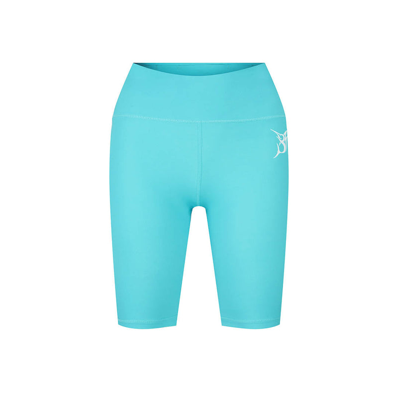 Bob Marlin Women's Recycled Short Leggings Aqua – Performance fishing apparel designed for sun protection, comfort, and offshore durability.