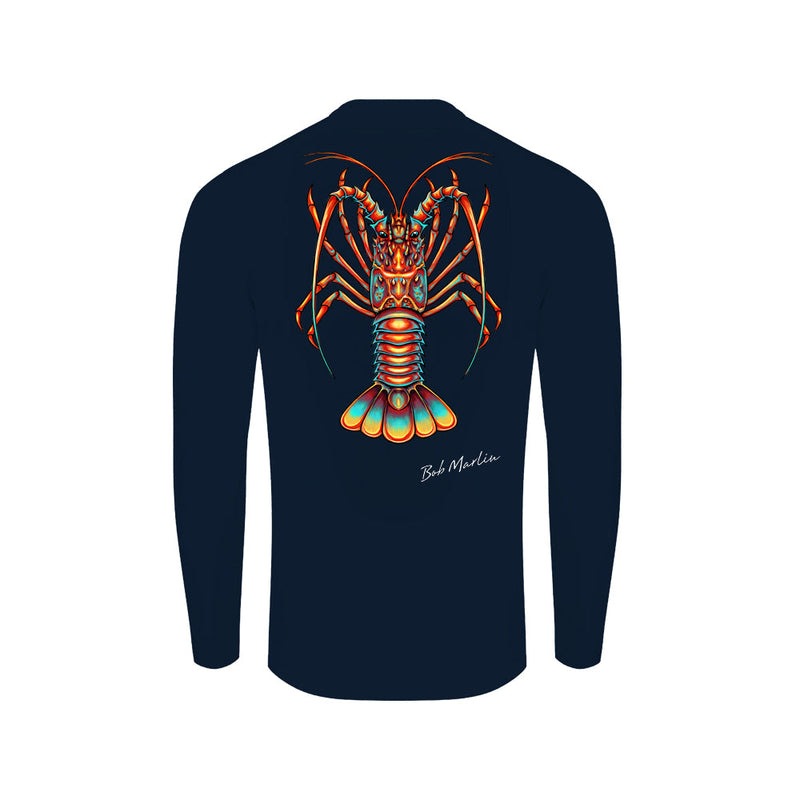 Bob Marlin Performance Shirt Natty Lobster Navy Blue