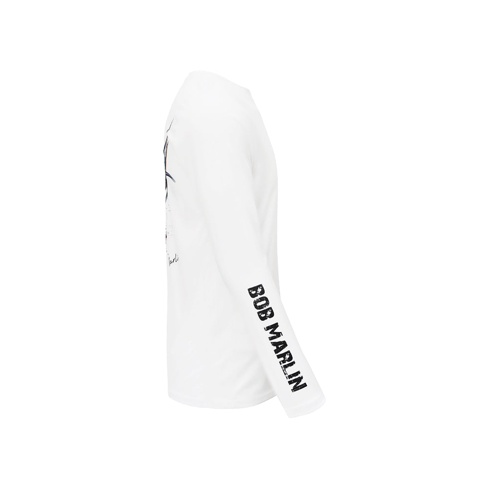 Bob Marlin Performance Shirt Bob Marlin Costa Rica Sail White