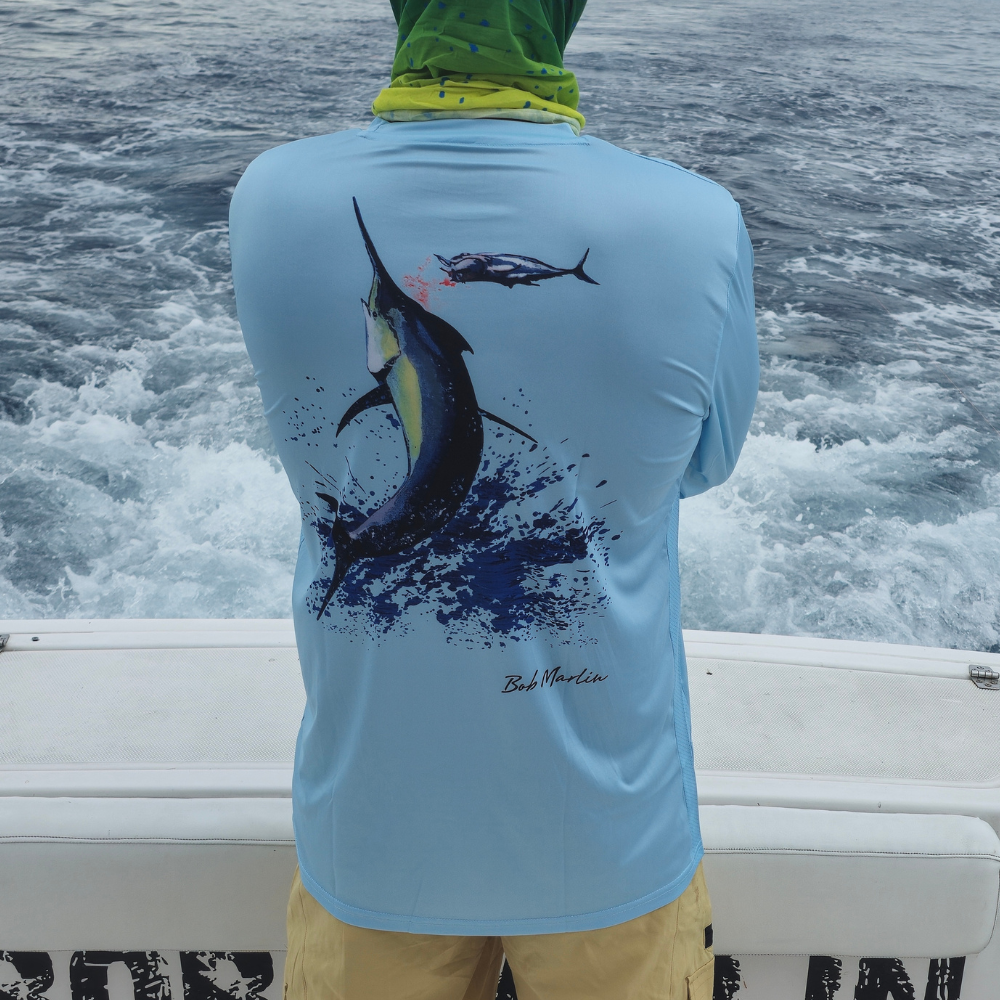 Bob Marlin Performance Shirt Bazaruto Coastal Blue