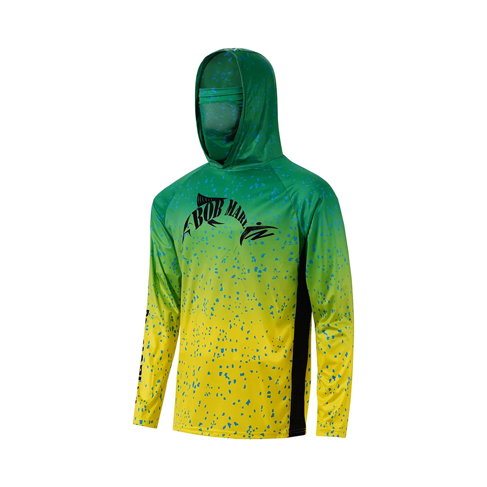 Bob Marlin Performance Hoody With Built-in Face Mask Bob Mahi - XL