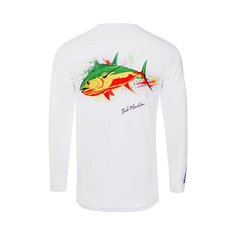 Bob Marlin Performance Shirt Rasta Tuna White (view 1 of 3)