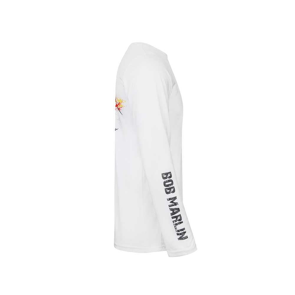 Bob Marlin Performance Shirt Rasta Tuna White - XL