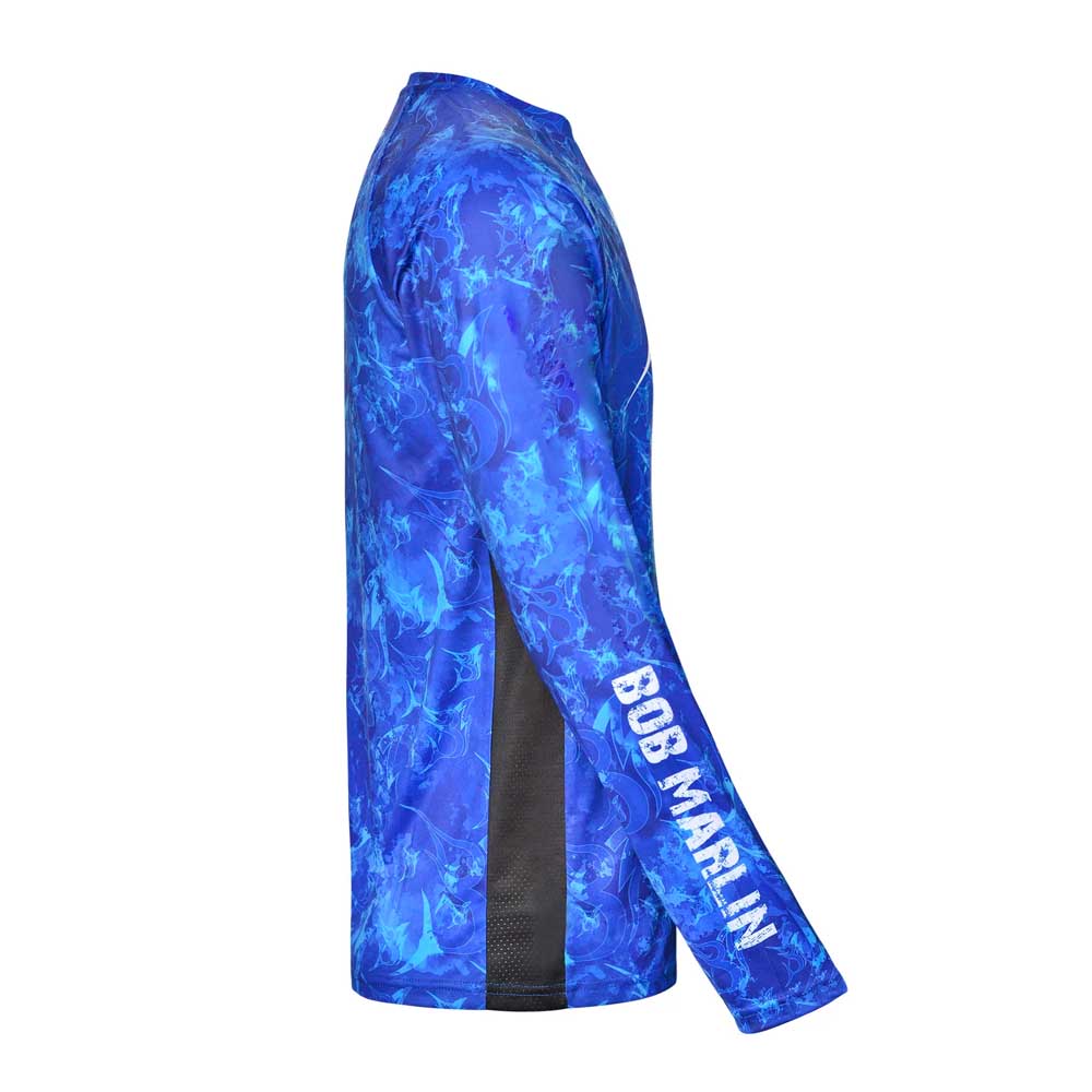Bob Marlin Performance Shirt Grander Blue - Youth (view 4 of 4)