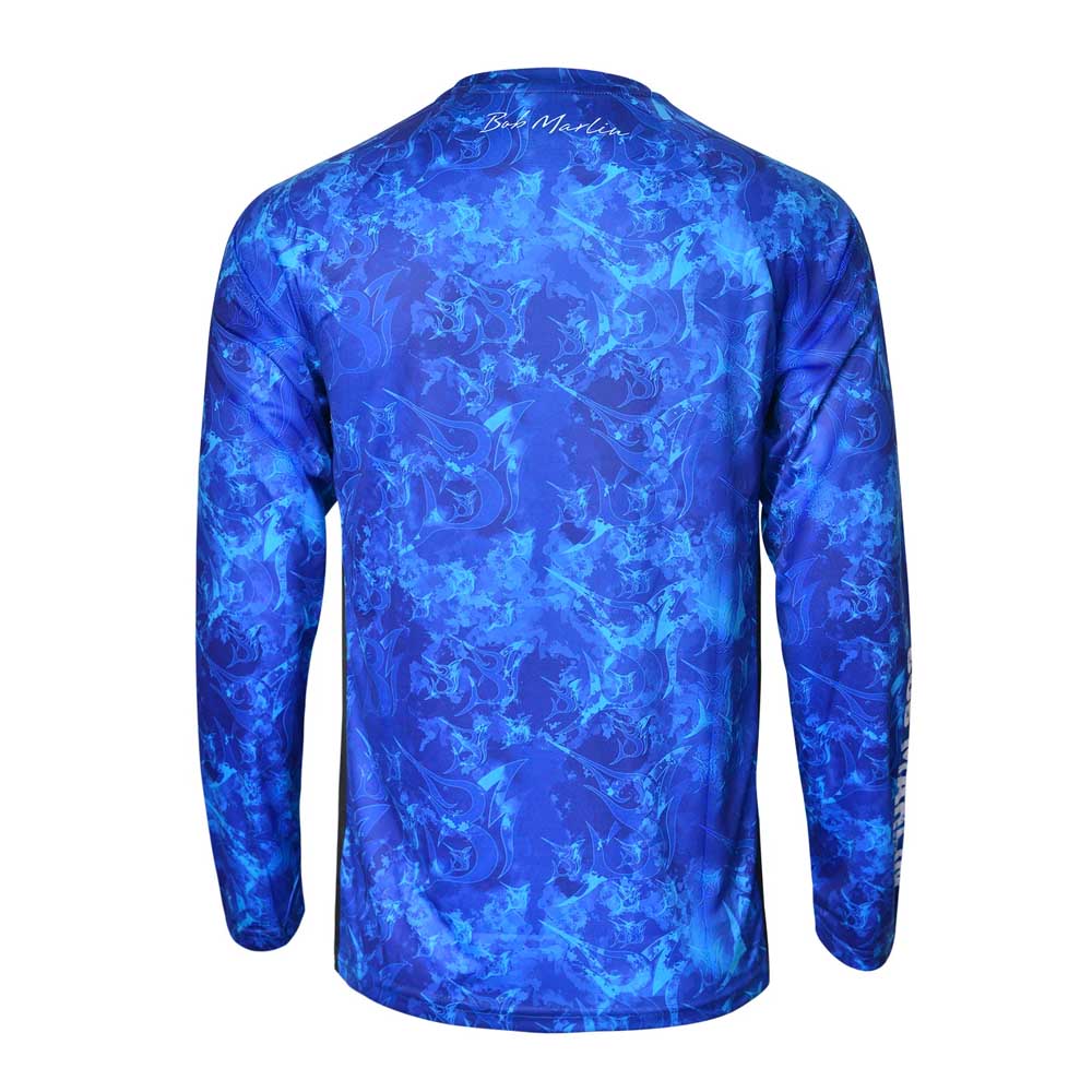Bob Marlin Performance Shirt Grander Blue - Youth (view 3 of 4)