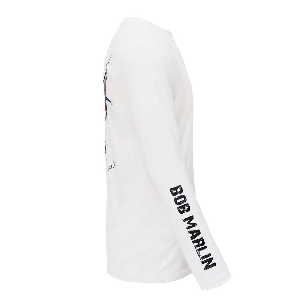 Bob Marlin Performance Shirt Sail Rebel White - Youth - YL