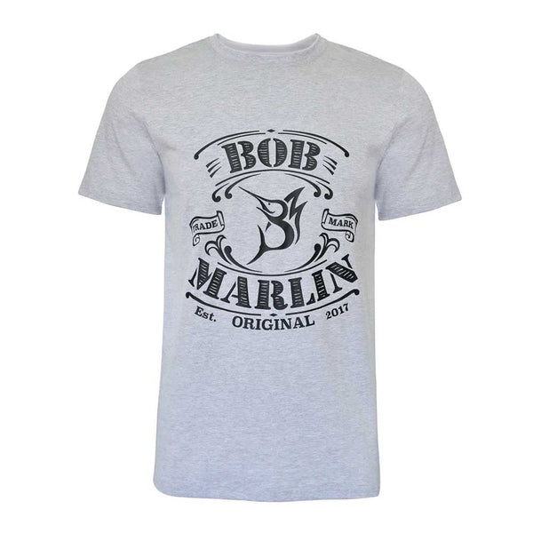 Bob Marlin T-Shirt Vintage Grey – Performance fishing apparel designed for sun protection, comfort, and offshore durability.