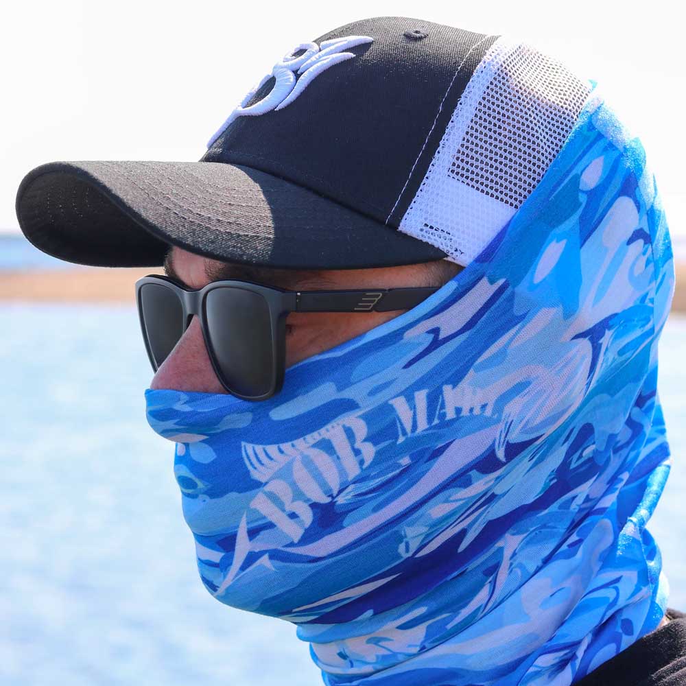 Bob Marlin Face Shield Blue Storm (view 1 of 3)