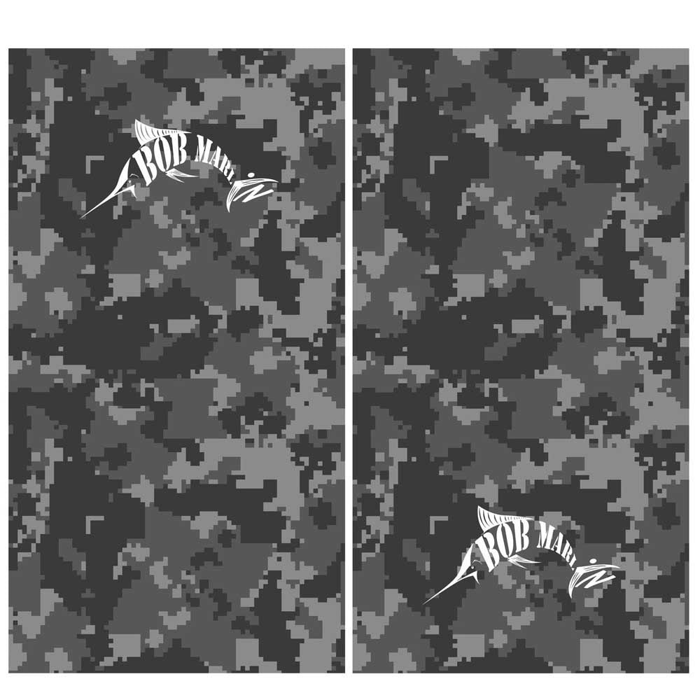 Bob Marlin Face Shield Digital Grey Camo (view 2 of 3)