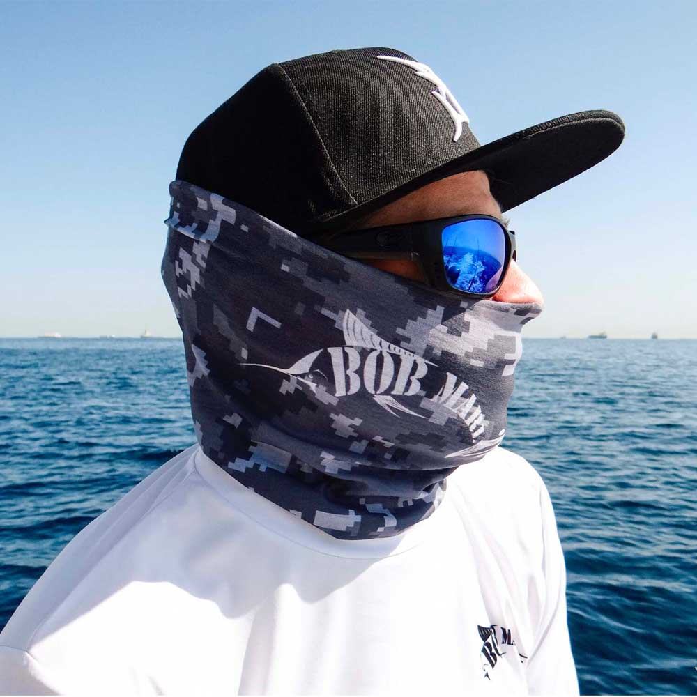 Bob Marlin Face Shield Digital Grey Camo (view 1 of 3)