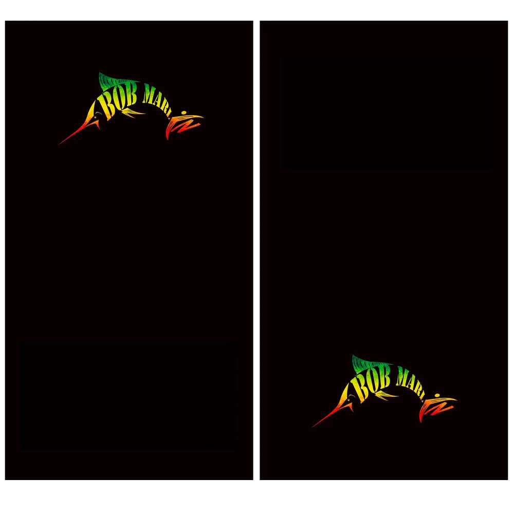 Bob Marlin Face Shield Black Rasta (view 2 of 3)
