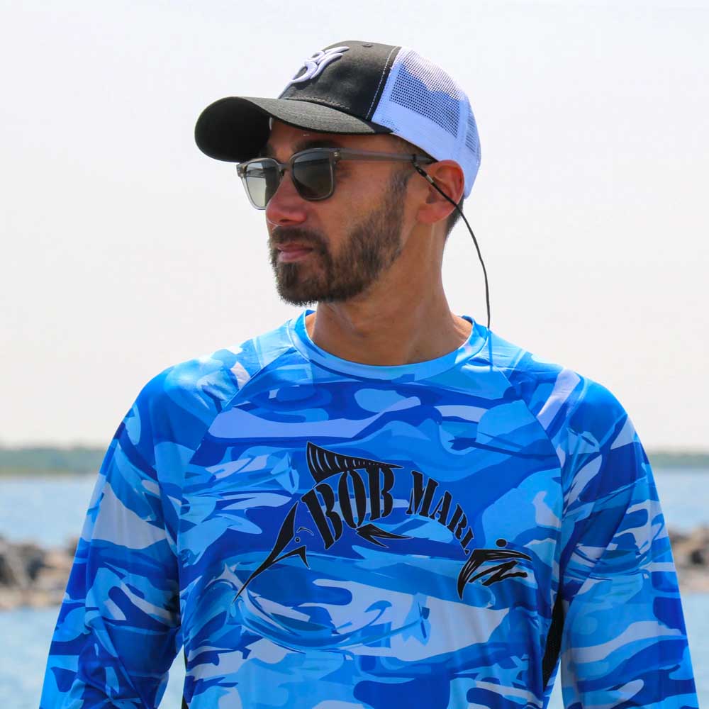 Bob Marlin Performance Shirt Blue Storm (view 2 of 3)