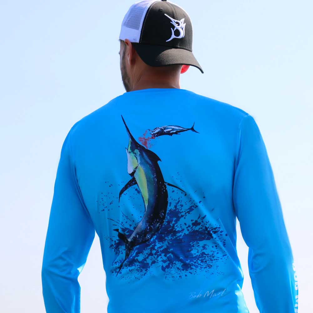 Bob Marlin Performance Shirt Bazaruto Blue (view 2 of 3)