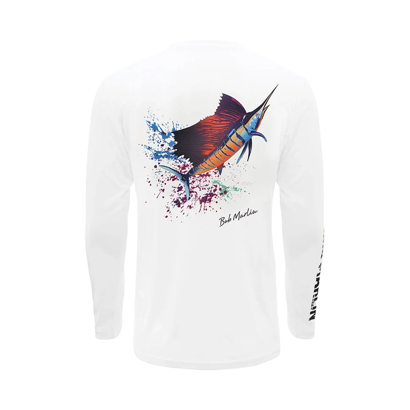 Bob Marlin Performance Shirt Sail Rebel White (view 1 of 3)