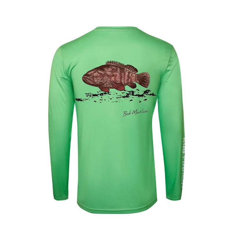 Bob Marlin Performance Shirt Natty Grouper Green (view 1 of 3)