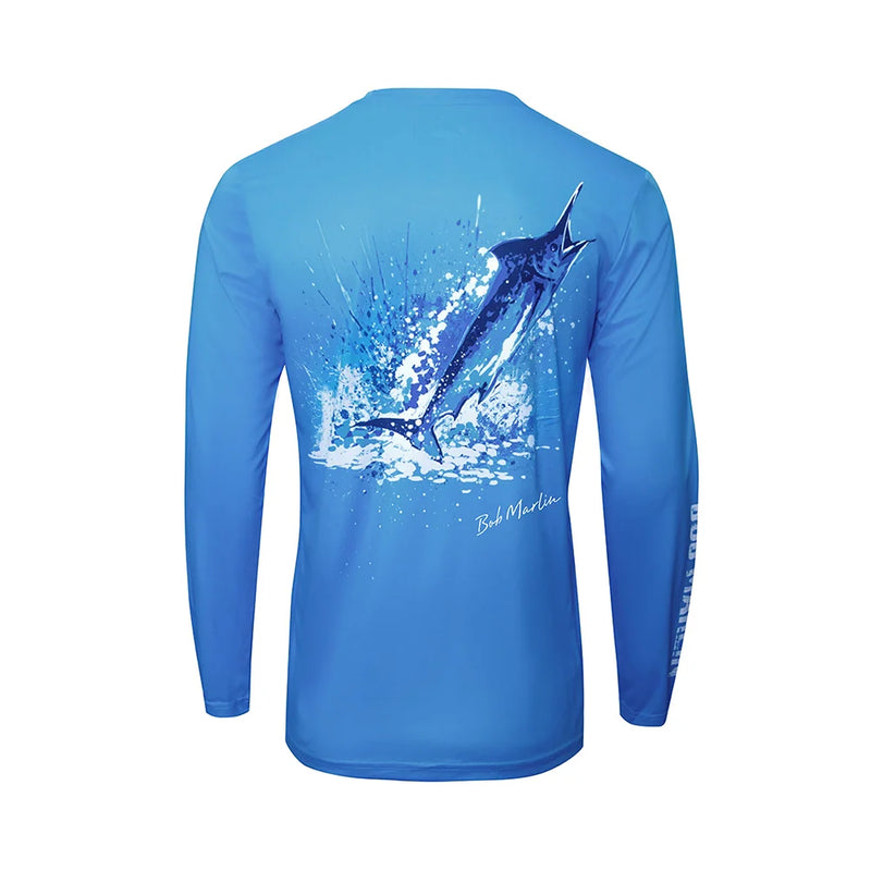 Bob Marlin Performance Shirt Ocean Marlin Blue (view 1 of 3)