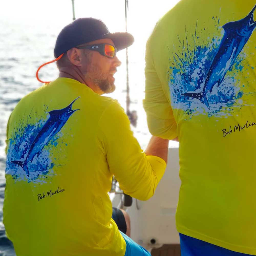 Bob Marlin Performance Shirt Ocean Marlin Yellow (view 2 of 3)