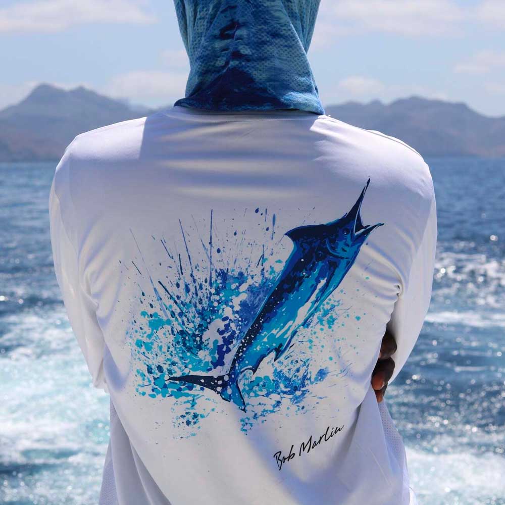 Bob Marlin Performance Shirt Ocean Marlin White (view 2 of 3)