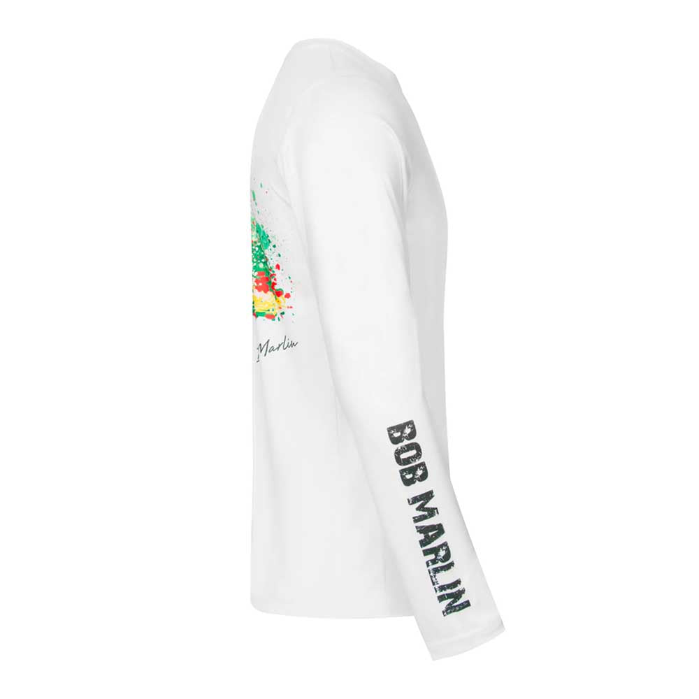 Bob Marlin Performance Shirt Rasta Marlin White - XL