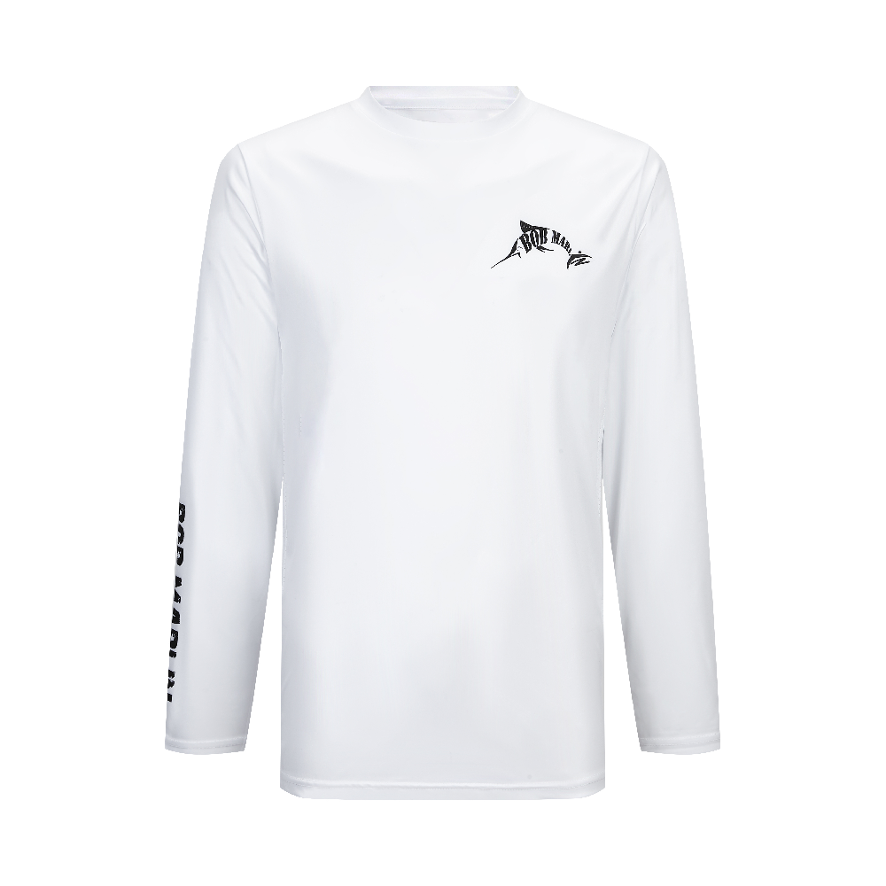 Bob Marlin Performance Shirt USA Marlin White - Youth (view 5 of 10)