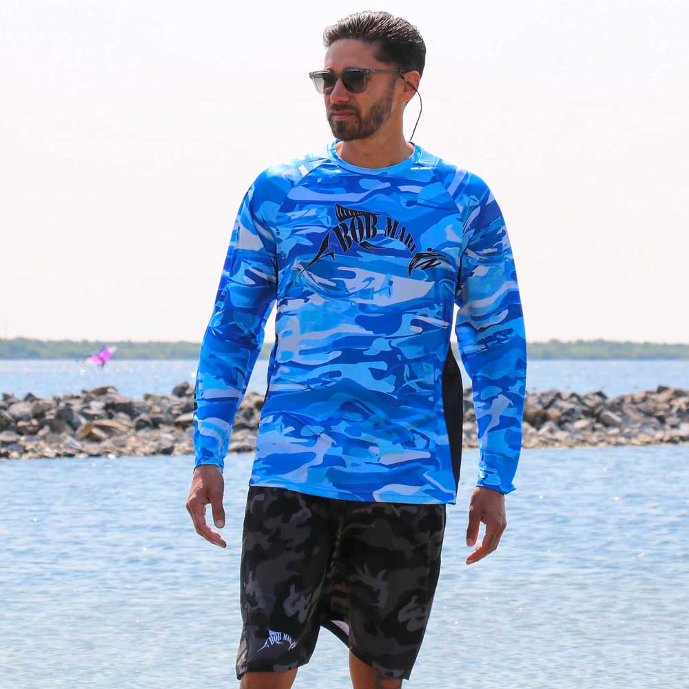 Bob Marlin Board Shorts Bob Camo Black - 30