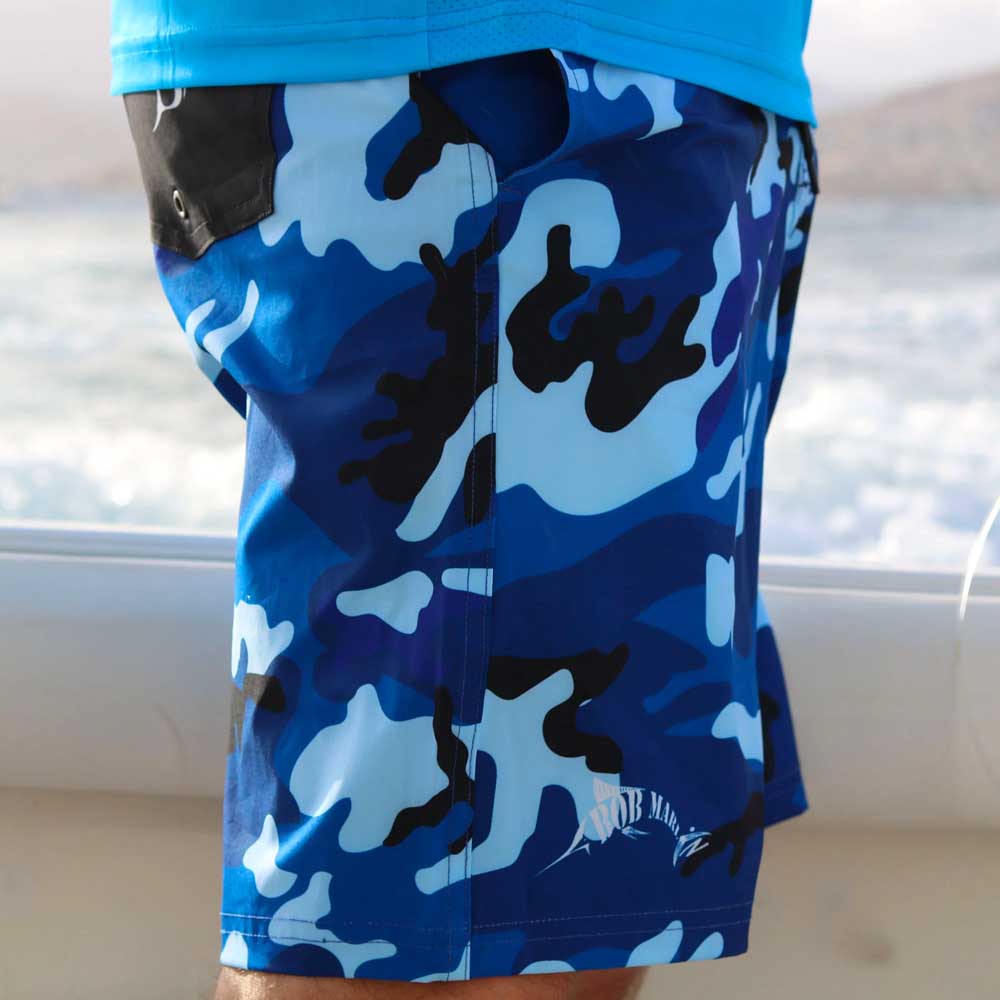 Bob Marlin Board Shorts Bob Camo Blue - 30