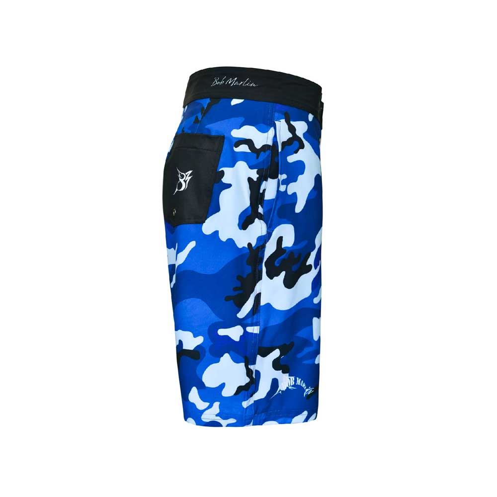 Bob Marlin Board Shorts Bob Camo Blue - 34