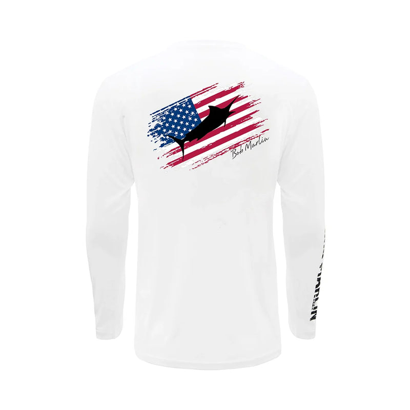 Bob Marlin Performance Shirt USA Marlin White (view 1 of 4)