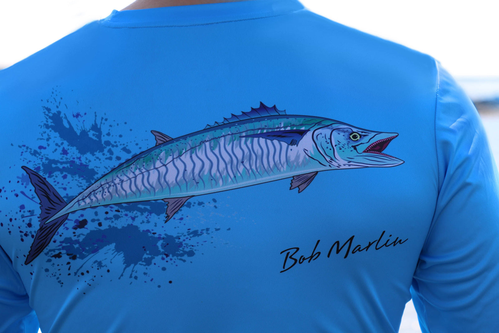 Bob Marlin Performance Shirt King Bob Blue - XXL