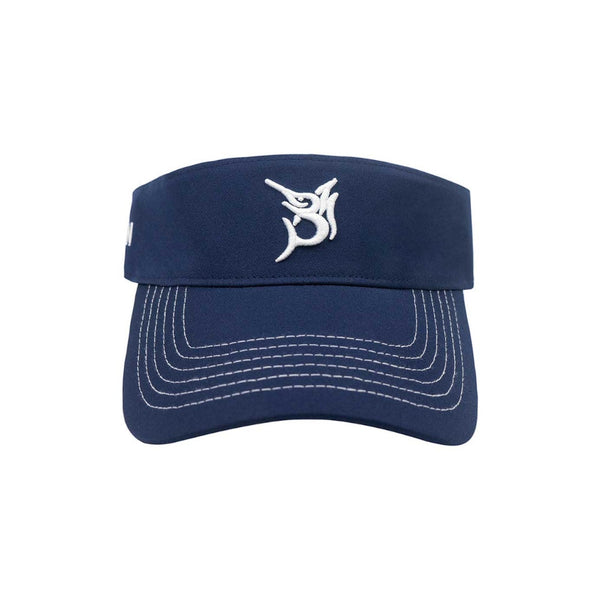 Bob Marlin Visor BM Blue – Performance fishing apparel designed for sun protection, comfort, and offshore durability.
