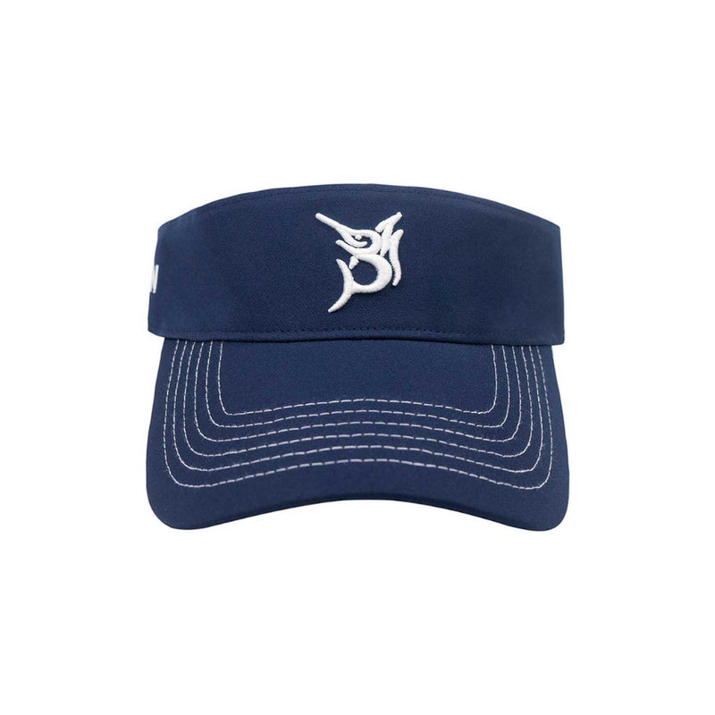 Bob Marlin Visor BM Blue – Performance fishing apparel designed for sun protection, comfort, and offshore durability.