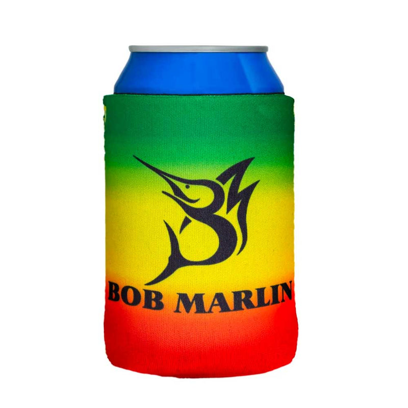 Bob Marlin Coozie Rasta Flag - 12 oz
