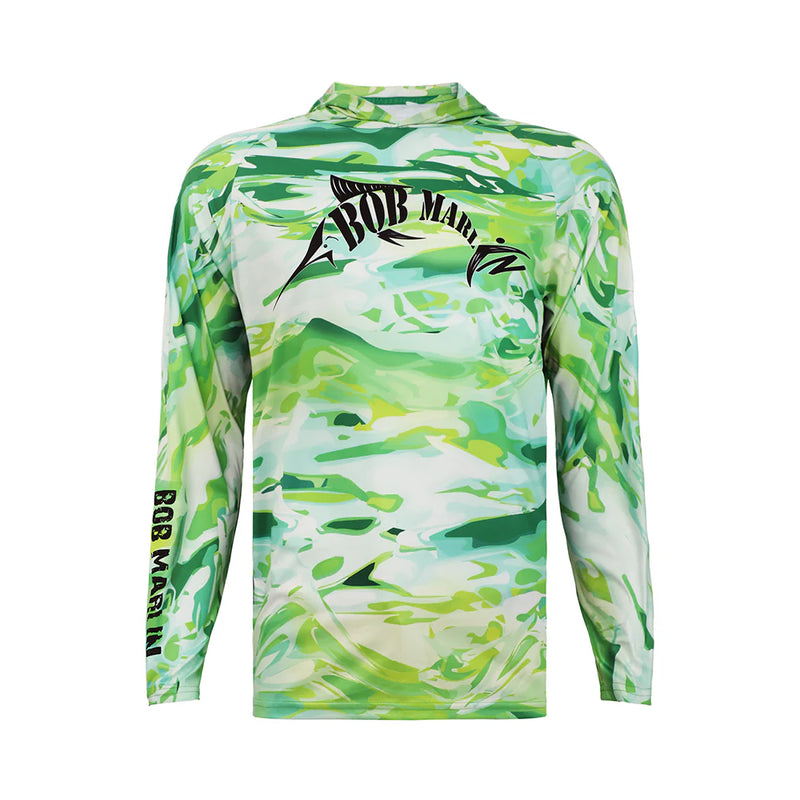 Bob Marlin Performance Hoody Green Storm (view 1 of 3)