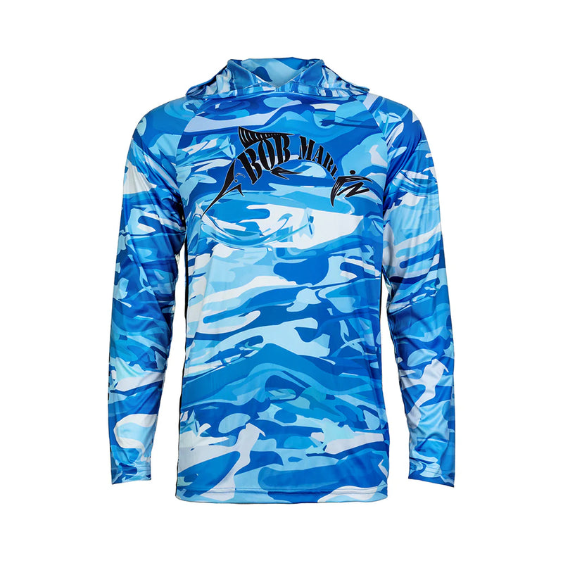 Bob Marlin Performance Hoody Blue Storm (view 1 of 3)
